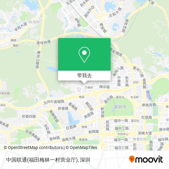 中国联通(福田梅林一村营业厅)地图