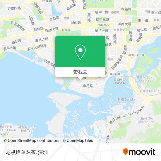 老枞峰单丛茶地图