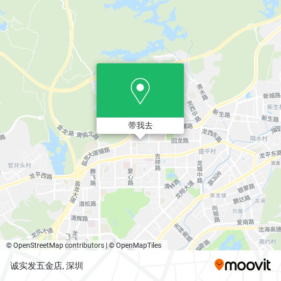 诚实发五金店地图