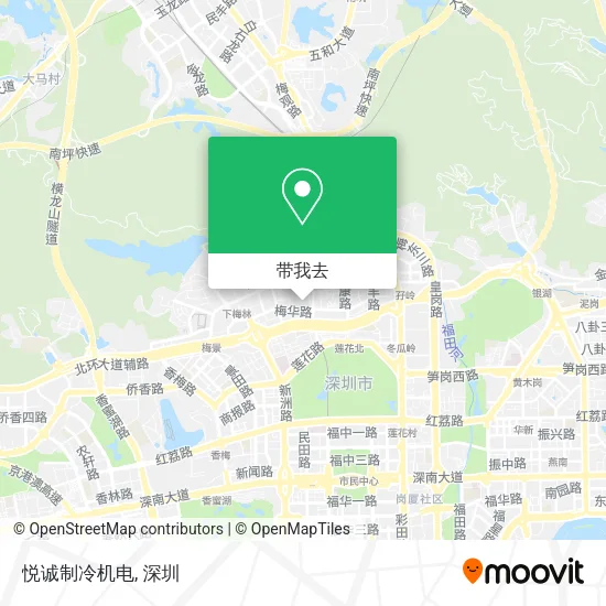 悦诚制冷机电地图