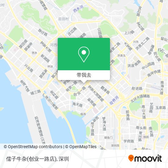 儒子牛杂(创业一路店)地图