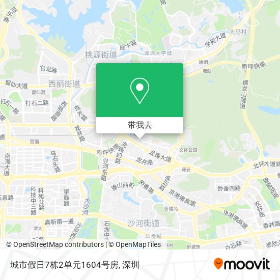 城市假日7栋2单元1604号房地图