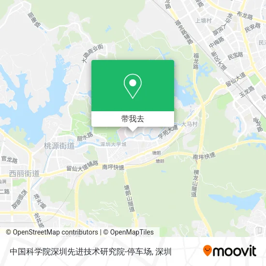 中国科学院深圳先进技术研究院-停车场地图