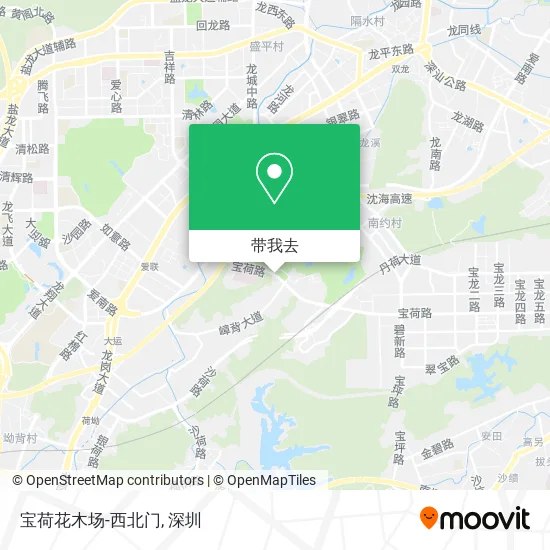 宝荷花木场-西北门地图