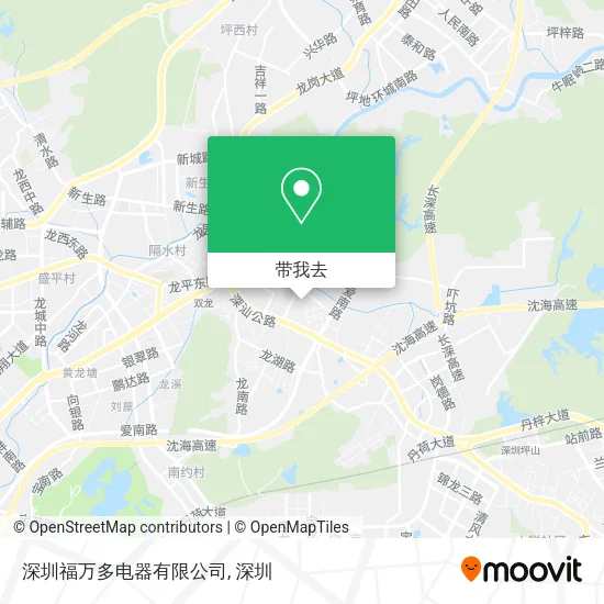 深圳福万多电器有限公司地图