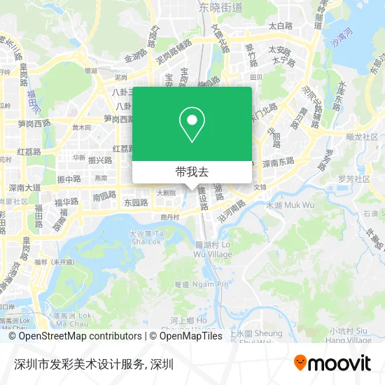 深圳市发彩美术设计服务地图
