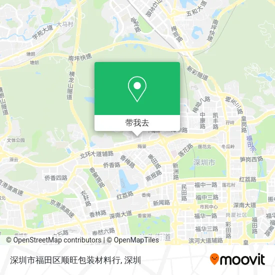 深圳市福田区顺旺包装材料行地图