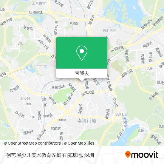 创艺屋少儿美术教育左庭右院基地地图