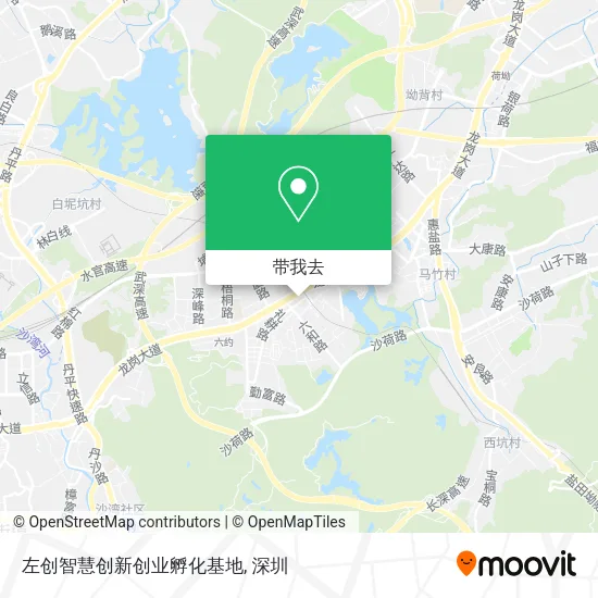 左创智慧创新创业孵化基地地图