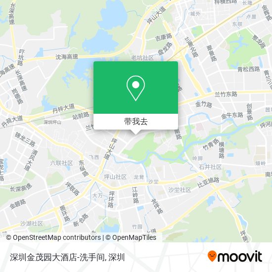 深圳金茂园大酒店-洗手间地图