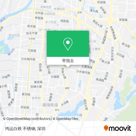 鸿运白铁  不锈钢地图