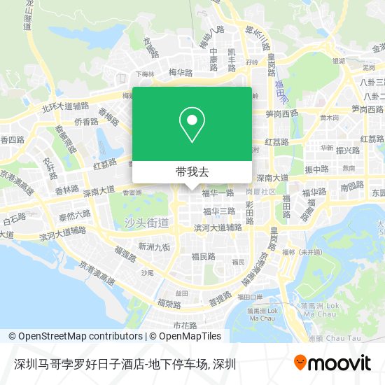 深圳马哥孛罗好日子酒店-地下停车场地图