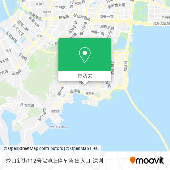 蛇口新街112号院地上停车场-出入口地图