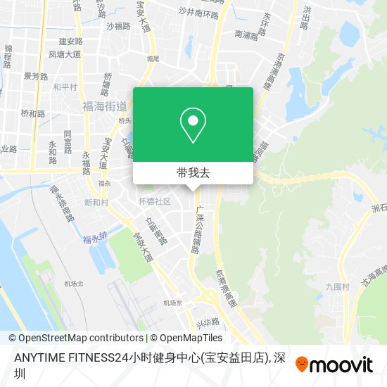 ANYTIME FITNESS24小时健身中心(宝安益田店)地图