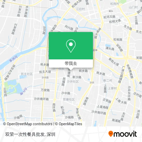 双荣一次性餐具批发地图