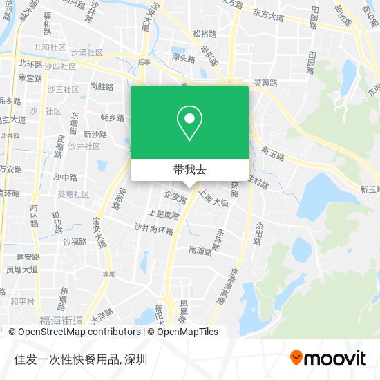 佳发一次性快餐用品地图
