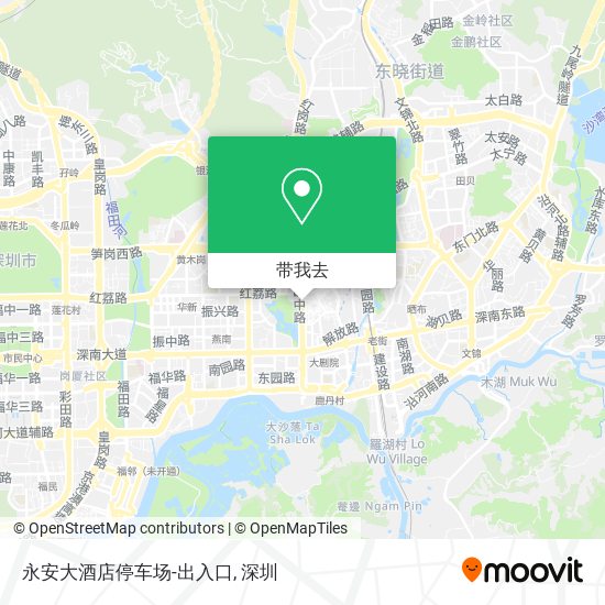 永安大酒店停车场-出入口地图