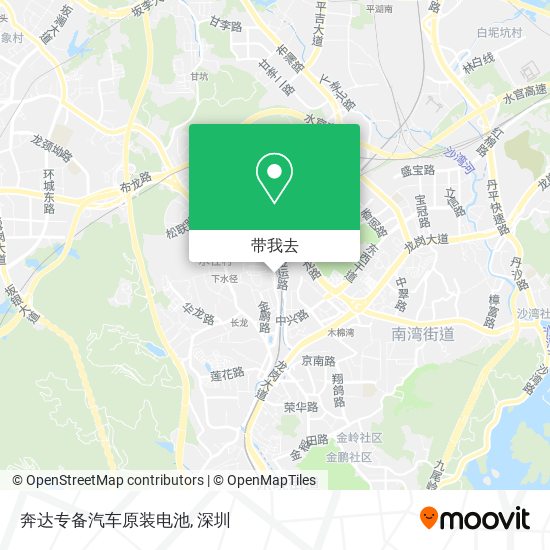 奔达专备汽车原装电池地图