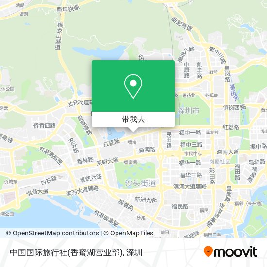 中国国际旅行社(香蜜湖营业部)地图
