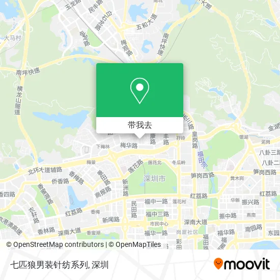 七匹狼男装针纺系列地图