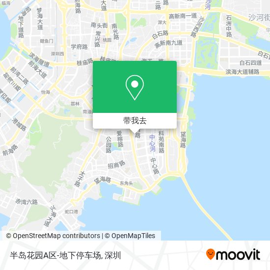 半岛花园A区-地下停车场地图