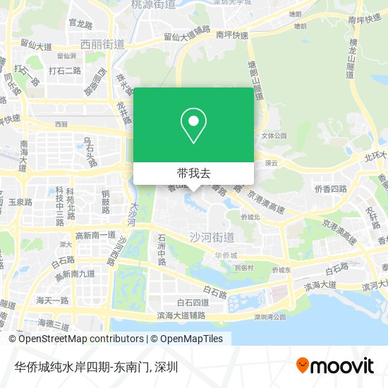 华侨城纯水岸四期-东南门地图