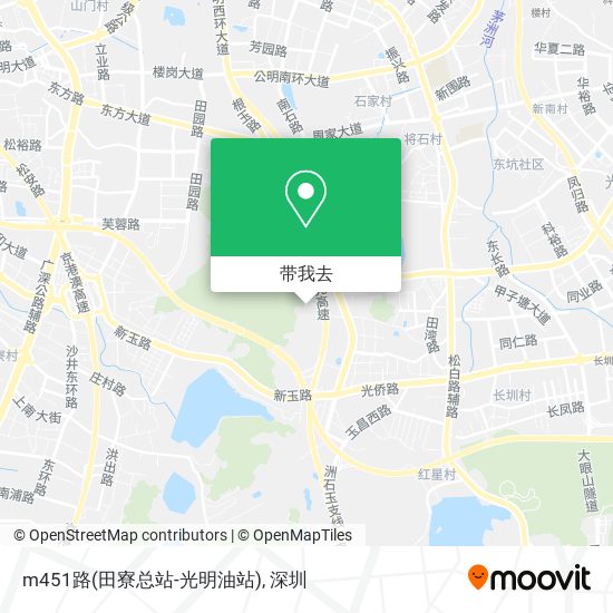 m451路(田寮总站-光明油站)地图
