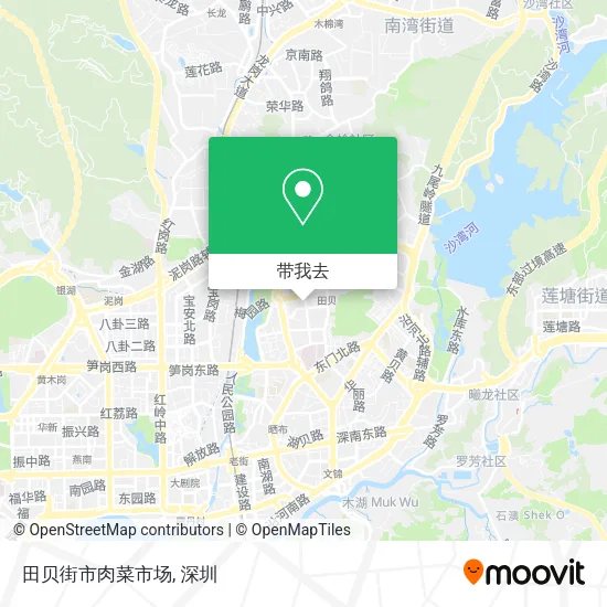 田贝街市肉菜市场地图