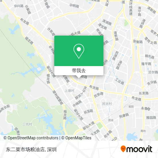 东二菜市场粮油店地图