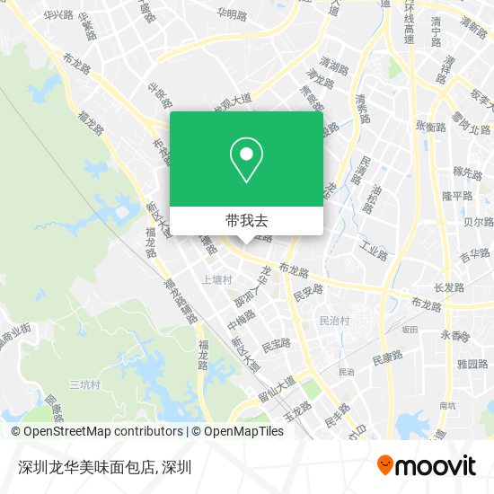 深圳龙华美味面包店地图