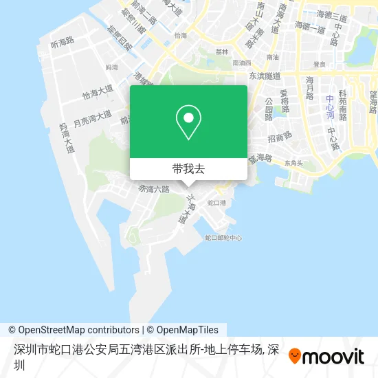 深圳市蛇口港公安局五湾港区派出所-地上停车场地图