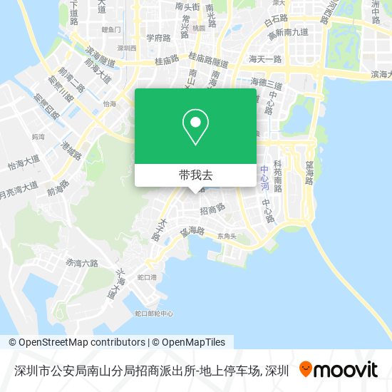 深圳市公安局南山分局招商派出所-地上停车场地图