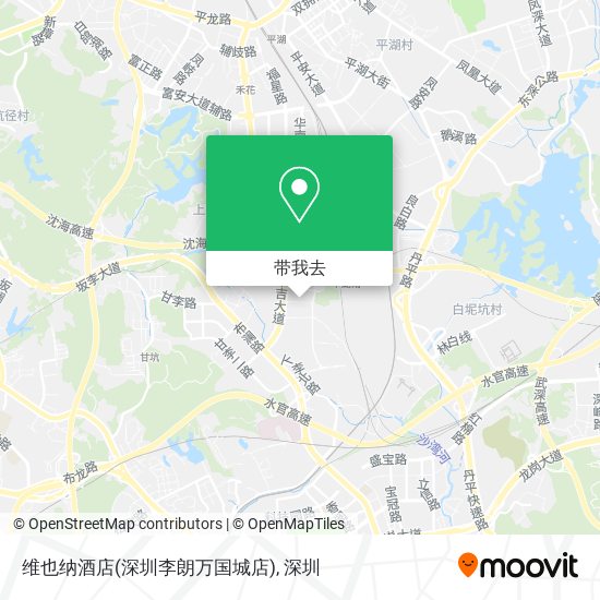 维也纳酒店(深圳李朗万国城店)地图