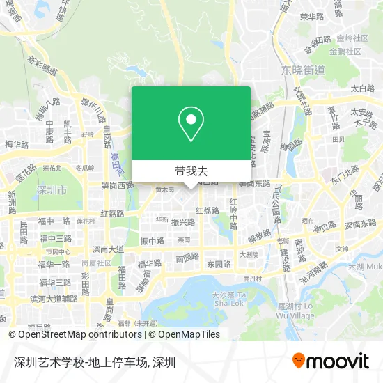 深圳艺术学校-地上停车场地图