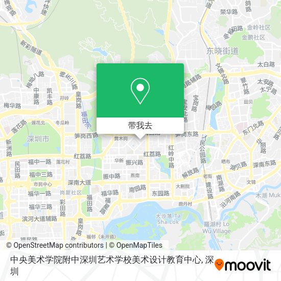 中央美术学院附中深圳艺术学校美术设计教育中心地图