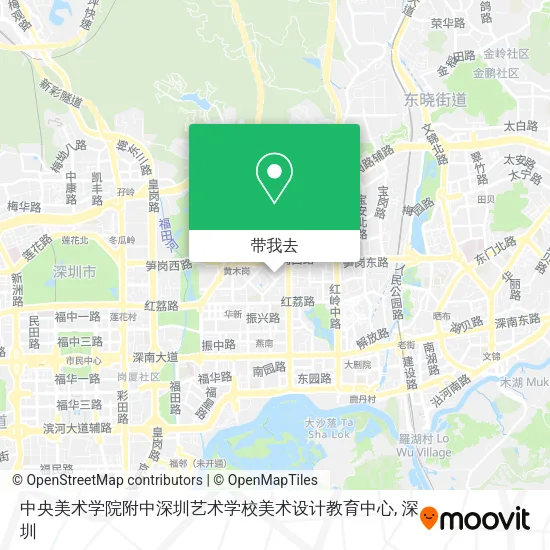 中央美术学院附中深圳艺术学校美术设计教育中心地图