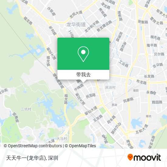 天天牛一(龙华店)地图