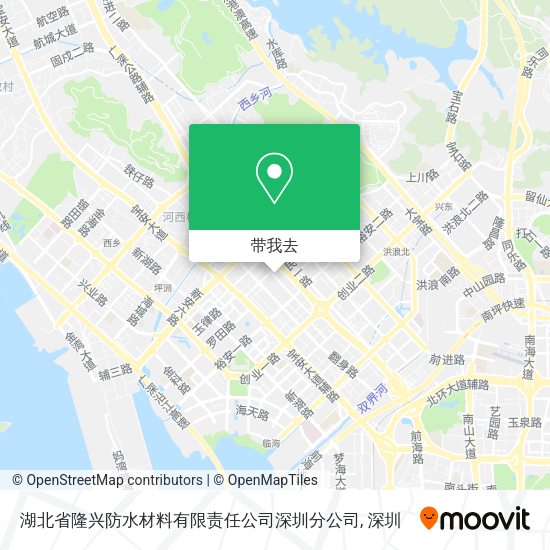 湖北省隆兴防水材料有限责任公司深圳分公司地图