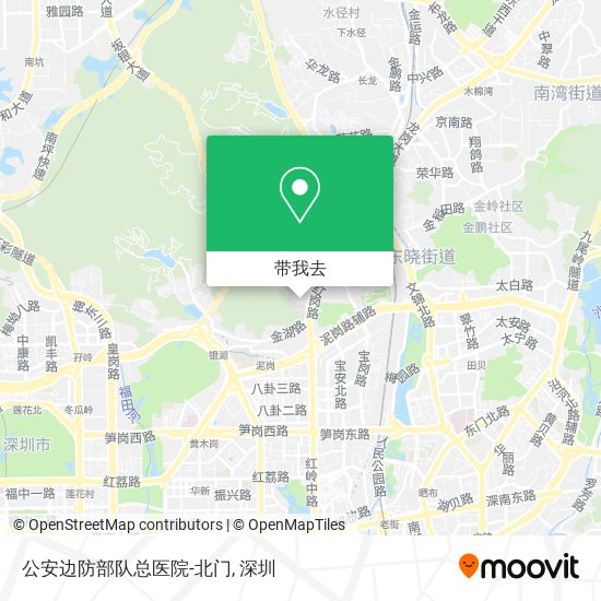 公安边防部队总医院-北门地图
