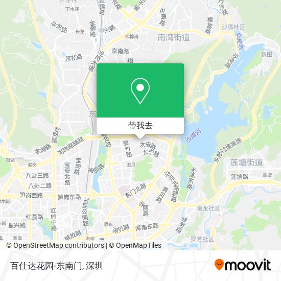 百仕达花园-东南门地图