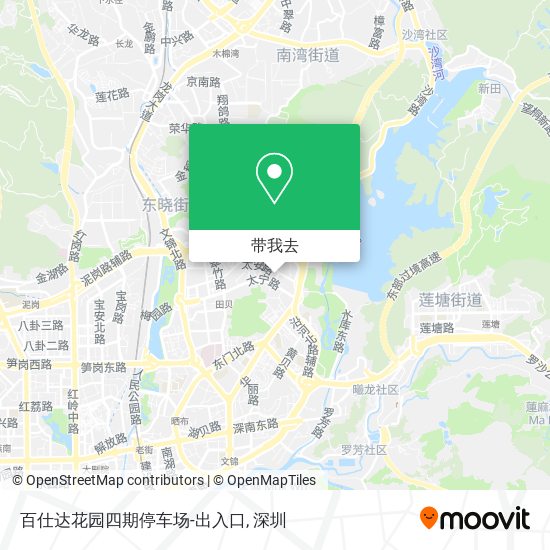 百仕达花园四期停车场-出入口地图