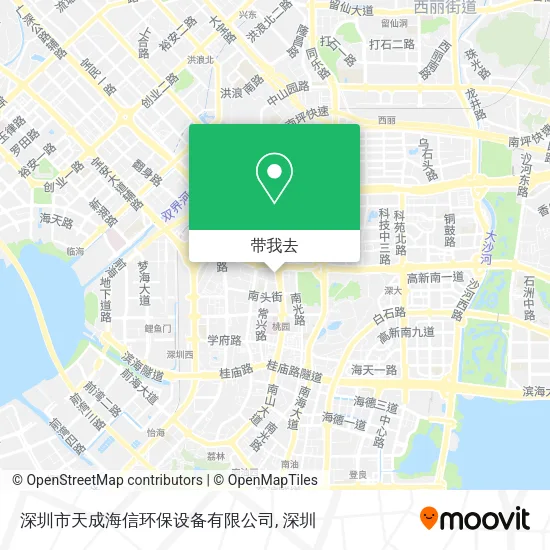 深圳市天成海信环保设备有限公司地图