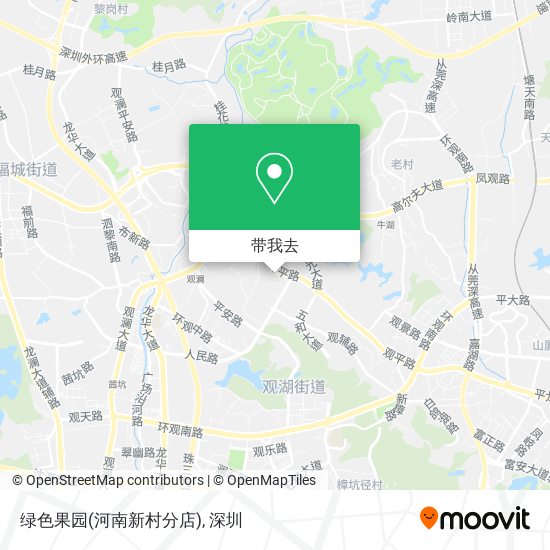 绿色果园(河南新村分店)地图