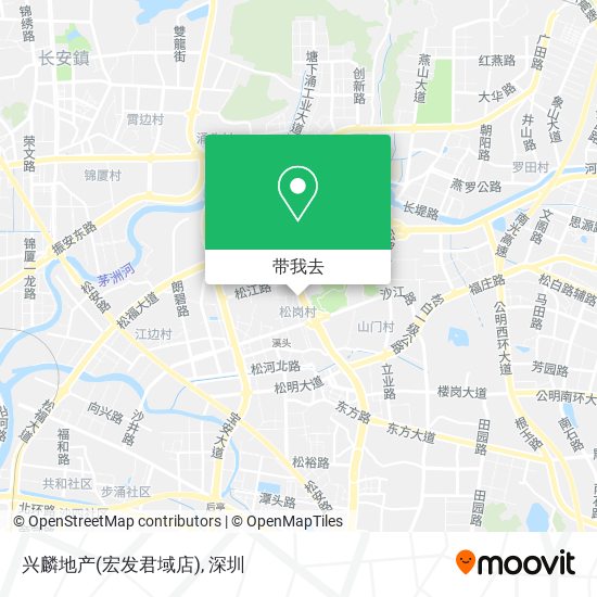 兴麟地产(宏发君域店)地图