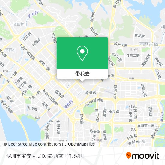 深圳市宝安人民医院-西南1门地图