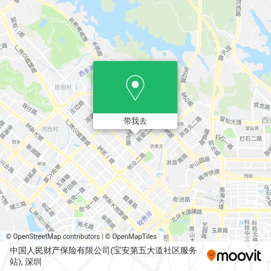 中国人民财产保险有限公司(宝安第五大道社区服务站)地图