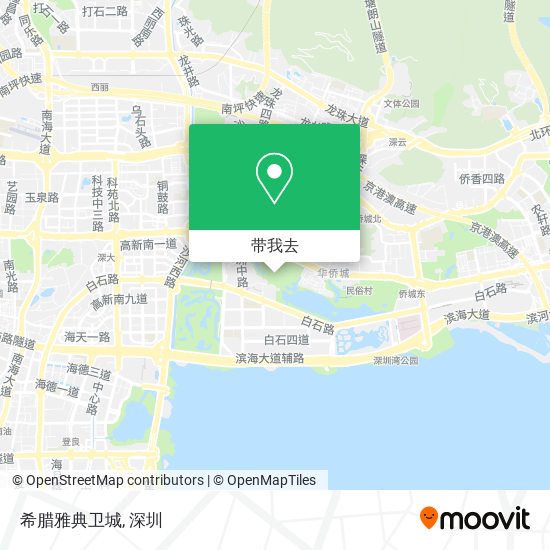 希腊雅典卫城地图