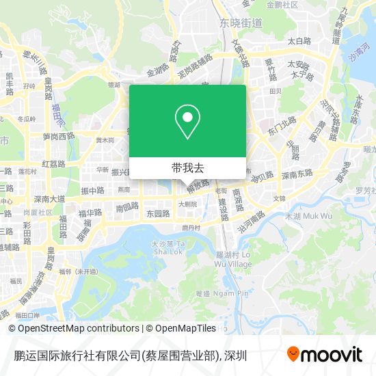 鹏运国际旅行社有限公司(蔡屋围营业部)地图