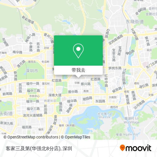 客家三及第(华强北8分店)地图