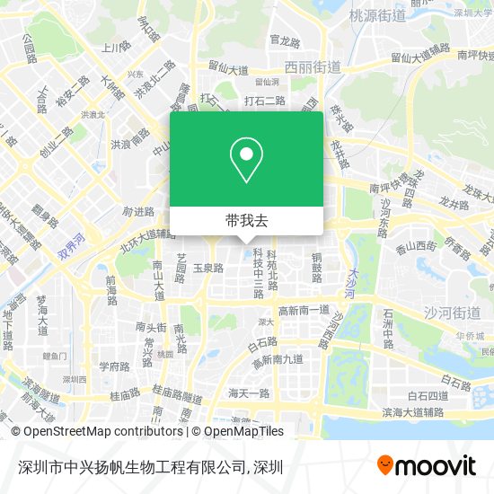 深圳市中兴扬帆生物工程有限公司地图